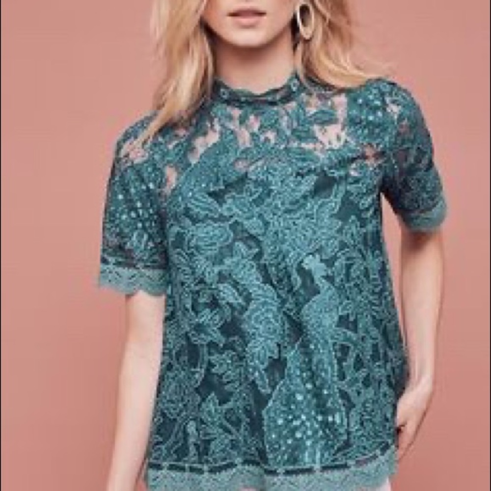 Anthropologie lace shirt